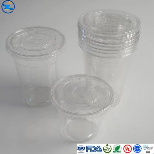 Sesuaikan Glossy Clear Pet Cup Gred Makanan Haiwan Peliharaan