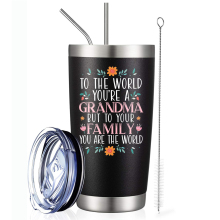 Best Grandma Ever 20oz Bullet Shape Tumbler Vacuum Flask Thermos