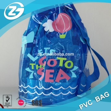 Clear PVC drawstring bags