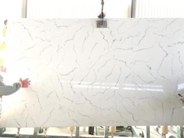 Marble color quartz stone