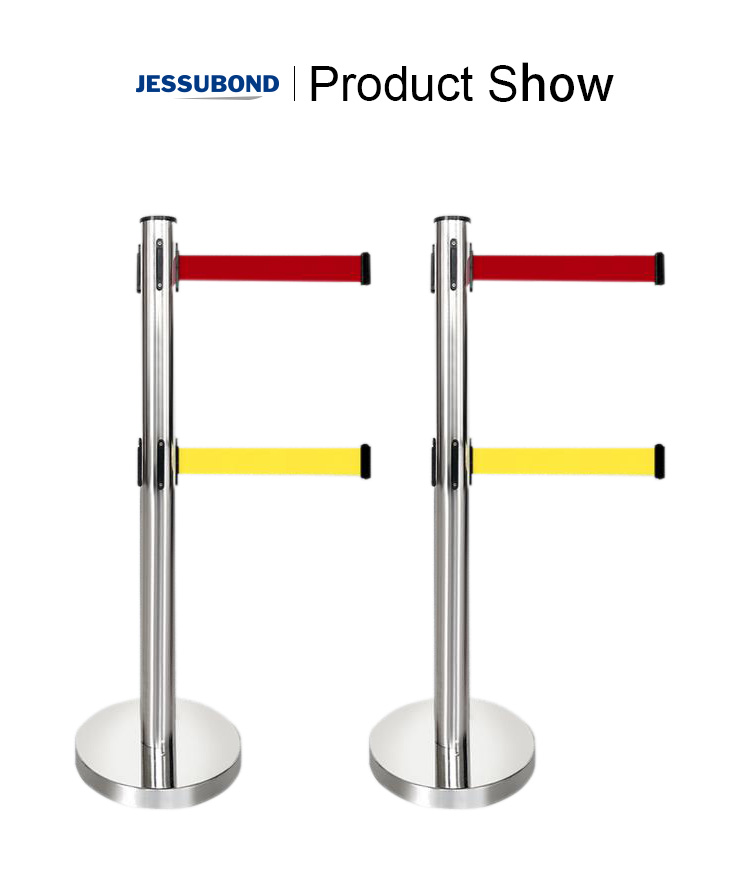 2M Crowd Control Barrier simple barriers management system queue stand line rope stanchion