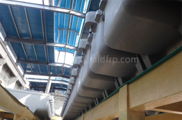 FRP electrolytic cells for copper electrolysis plant