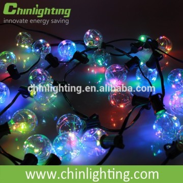 Hoilday Decoration led string light RGB led copper wire light g40 led cooper wire light bulb