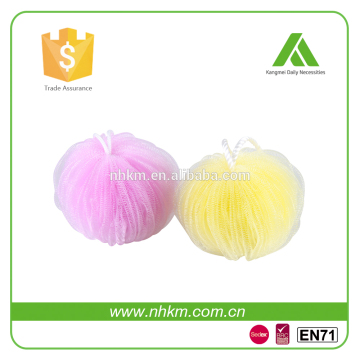 colorful bath flower,colorful pumpkin mesh bath sponge