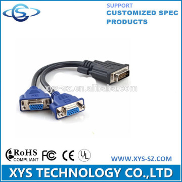 dvi to dual vga female Splitter Cable