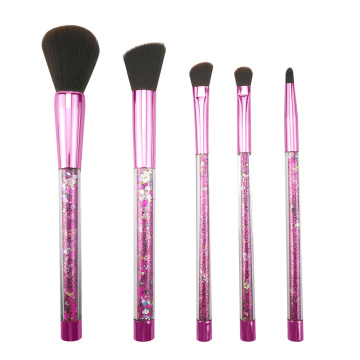 Ensemble de pinceau de maquillage paillettes 5pc