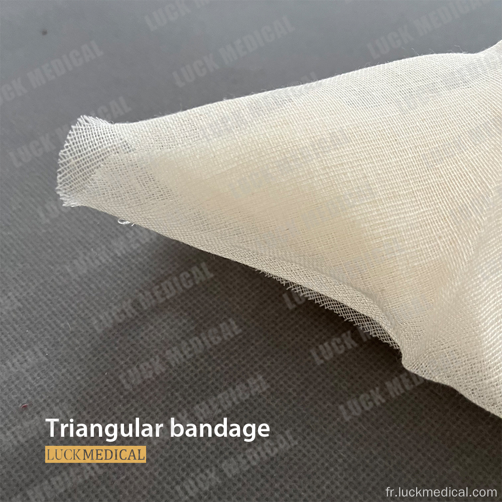 Bandage de gaze triangulaire jetable