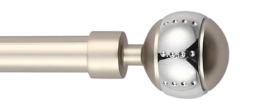 Two-color ball iron Curtain Rod wholesale