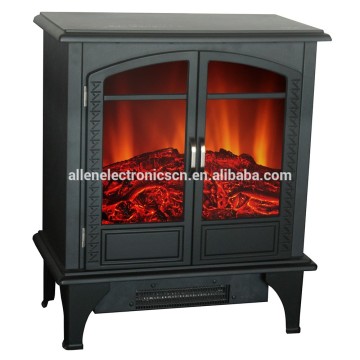 fake flame electric fireplace, operable door electric fireplace flame effect