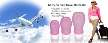 China Wholesale Carry-on TSA Approved Silicone Travel Bottle Silicone Squeezed Tube