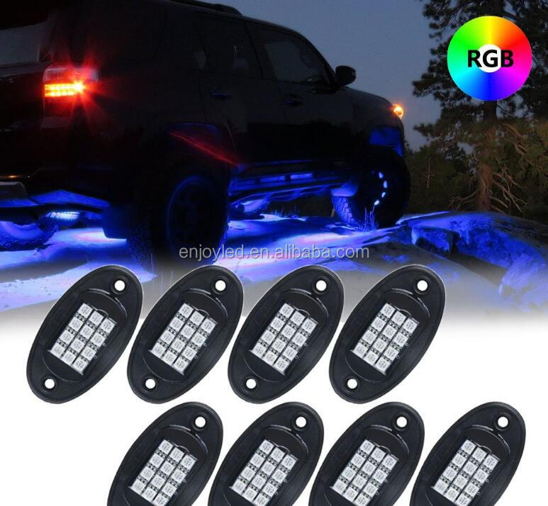 Factory One for eight led car atmosphere lamp waterproof IP68 BT APP remote control music car chassis lamp