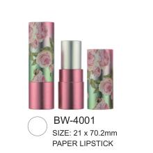 Leerer runder Papier Lippenstiftkoffer Kosmetischer Behälter BW-4001