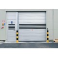 Puerta de aluminio industrial de alta velocidad en espiral con obturador