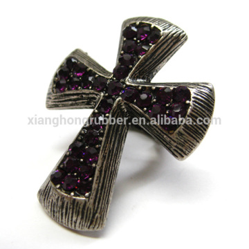 Wholesale Fashion Cross Rhinestone Stretch Rings