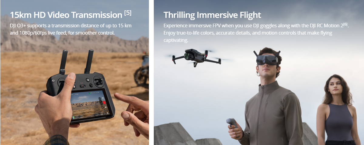 DJI Mavic 3 Pro With RC Dual Tele Cameras Drone 15km HD Video Transmission