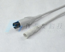 Spacelabs IBP Cable 6pin to Philips Round 4pin Transducer Adapter