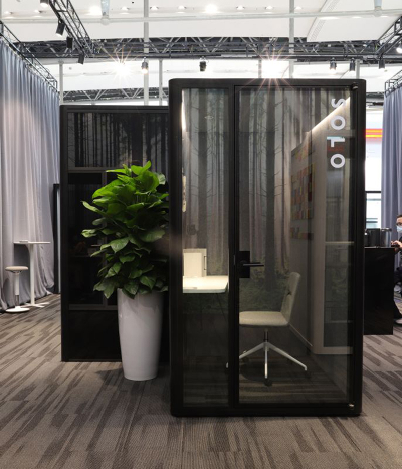 Model design movable soundproof office phone booth acoustic phone pod