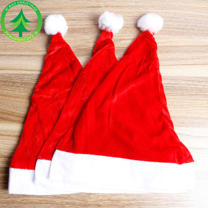 1pc High Quality Christmas Santa Claus Red Hats For Adult And Children XMAS Decor New Year's Gifts Home Party Supplies