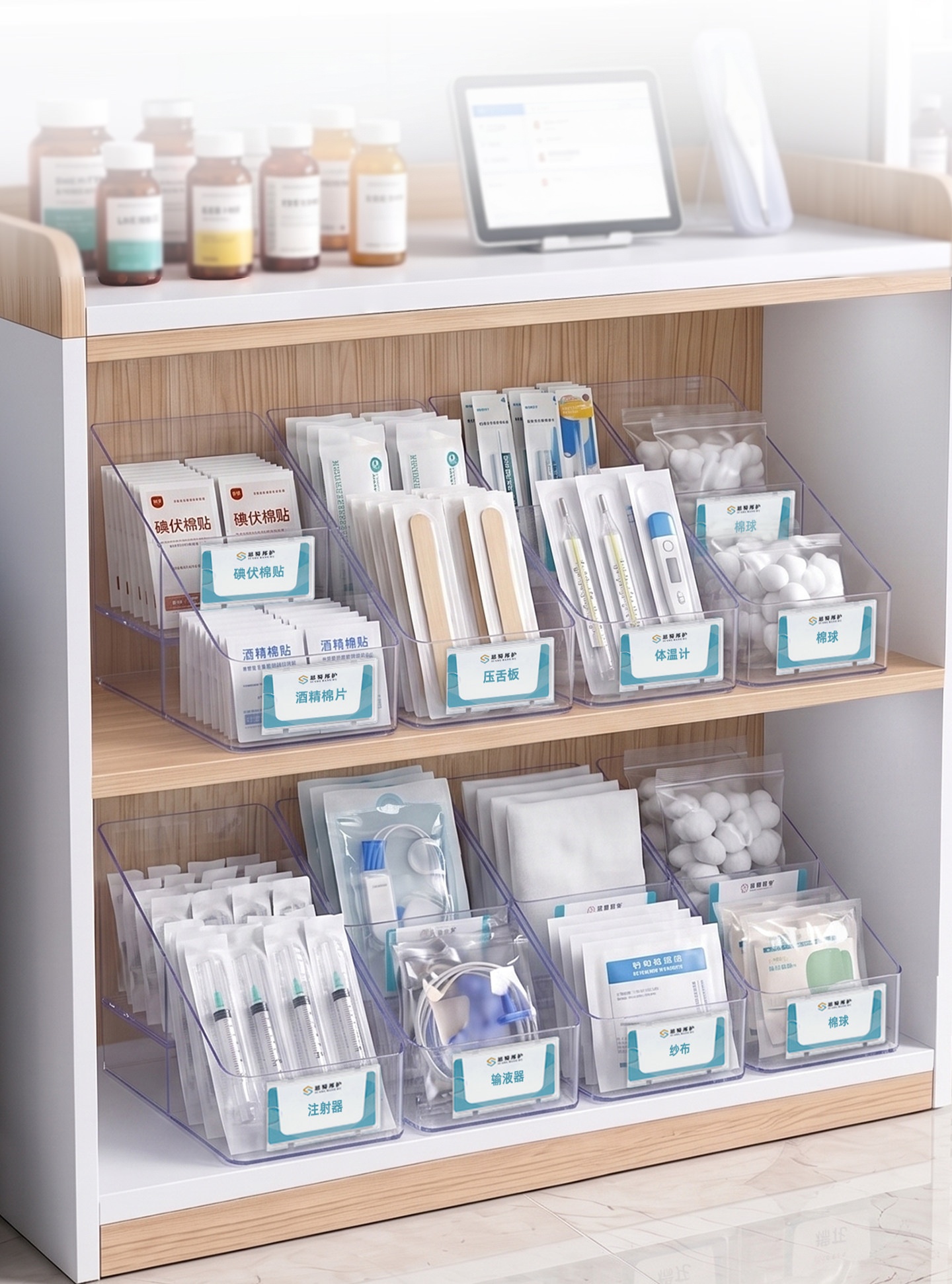 contenedor de almacenamiento inclinado slanted storage bin