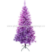 Purple Sticky Powder Pine Needles Decorative Christmas Trees