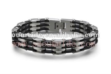 OEM/ODM Metal Factory Unique Black Titanium Friendship Bracelets
