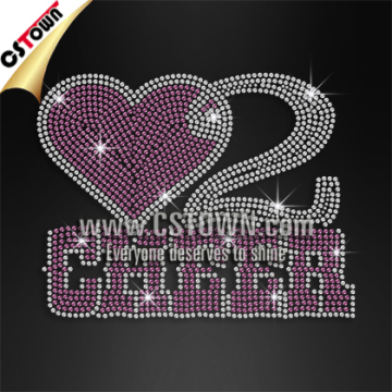 Love Cheer Wholesale Rhinestone Transfers for T Shirts in Bulk Custom