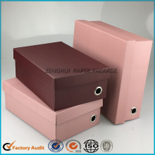 Flat Pack Corrugated Shoe Box Paper Packaging