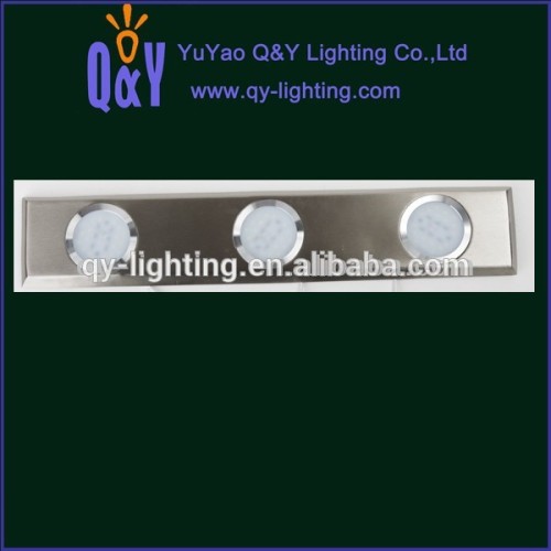 three lights stainless steel Cabinet LED ceiling spot light