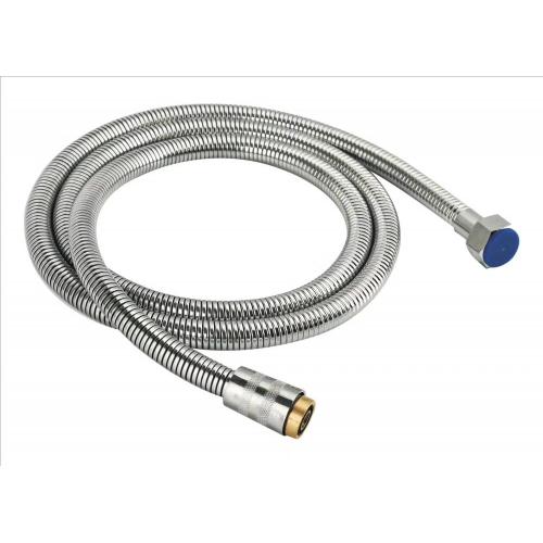 Silver plastic flexible shower hose