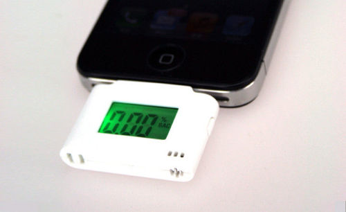 Portable Lcd Display Breathalyzer Mouthpieces /breath Alcohol Tester For Iphone 4
