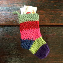 Crochet Holders Christmas Candy Cotton Socks