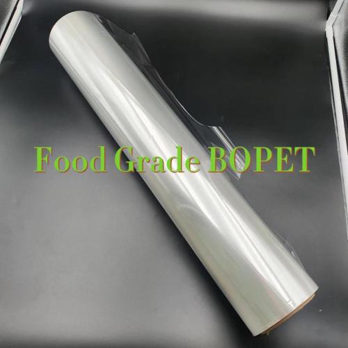 Transparent food grade BOPET film