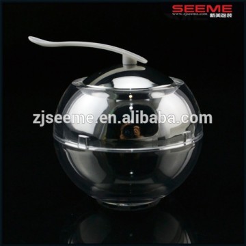 Prossional ball shaped cosmetic jars; empty cosmetic jars; empty plastic cosmetics jars