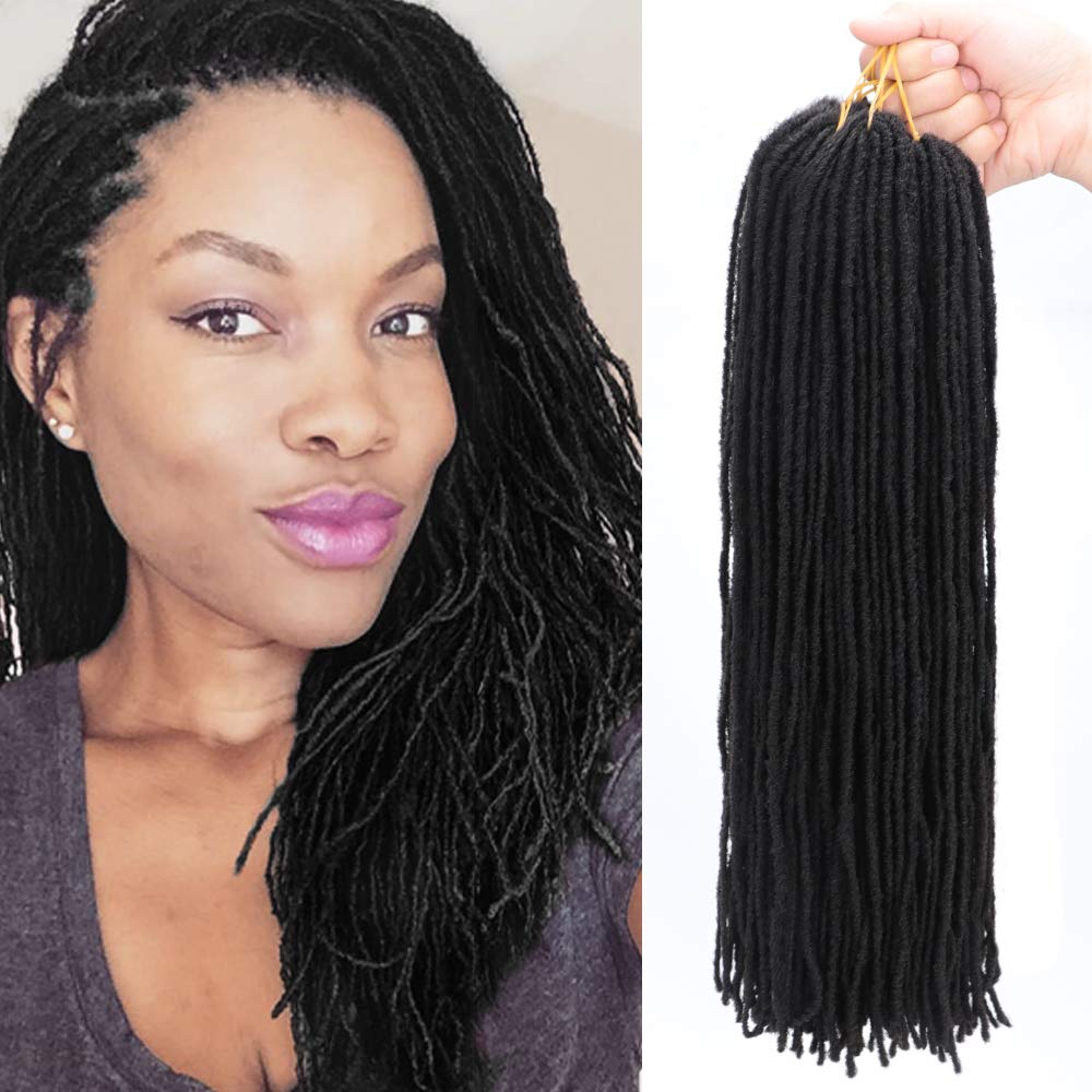 Hot sell 18 Inch hair Extension Crochet Braid  afro kinky bulk twist crochet braid hair straight faux locs