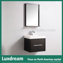 matte espresso wall mounted bathroom vanities with resin basin