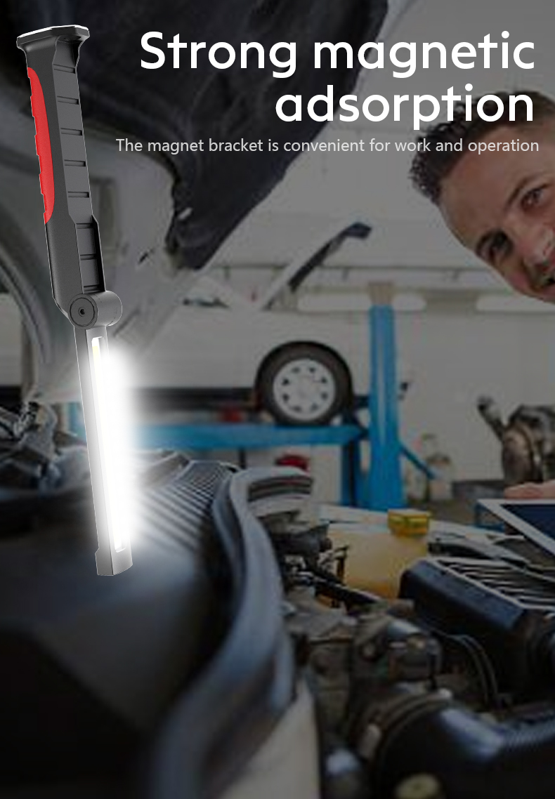 Latest best product in the industry  emergency IPX5 ETL certificate magnetic work light with fire work light