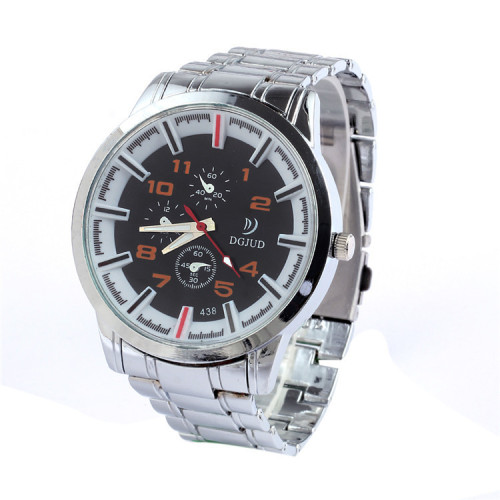 Montre en acier inoxydable Quartz Stainless Watched poignet watchluqixuan