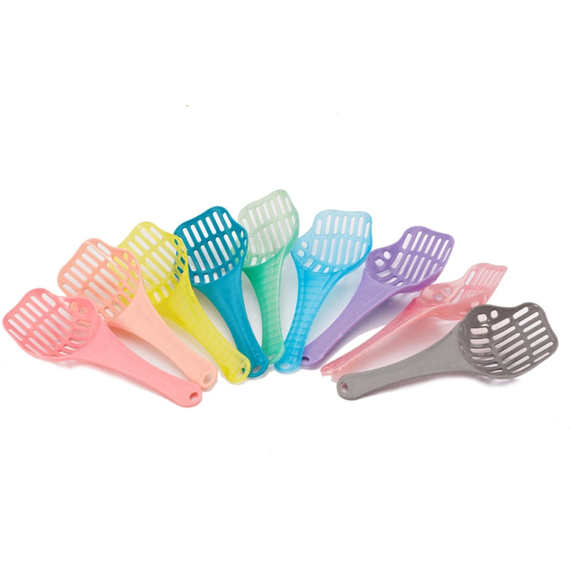 Pet Cleaning Supplies Cat Litter Box Cleaning with Colorful Resin Cat Litter Shovel Pet Toilet Shovel Tool