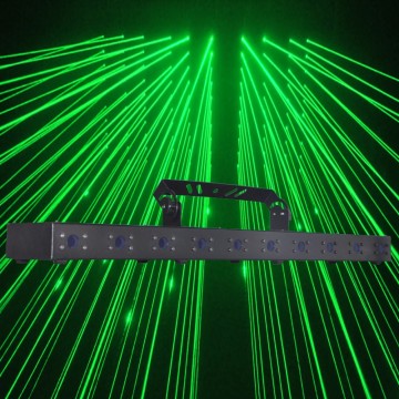 RGB and Single Color DMX Laser Show Lights: 10 Head Laser Bar, Beam Laser & Disco Lighting