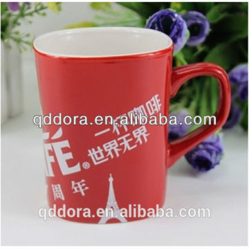 China supplier promotional nestle ceramics stoneware coffee mug/ nestle promotion ceramic mug