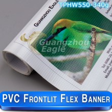 TPHW550-340g PVC Frontlit Flex Banner for digital printing 340g (glossy)