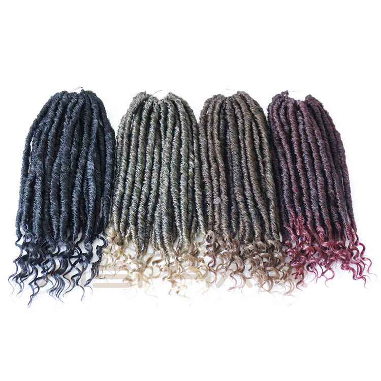 Aisi Hair 16 Inch Crochet Braids Curly Crochet Hairpieces Goddess Faux Locs Synthetic Hair Extensions Ombre Braiding Hair
