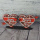 Aangepaste gepersonaliseerde houten paren hart