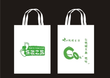Laminated non-woven shopping bags with logo