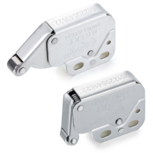 Pressing rebound door latch with strong endurance