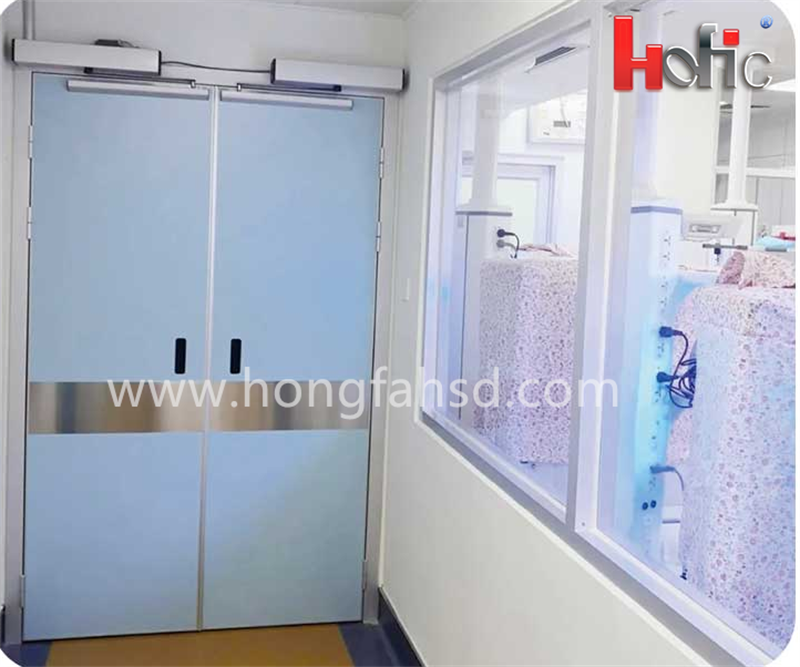 Automatic sliding hermetic X-Ray door