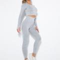 Frauen-Qualitäts-lange Leggings-nahtloser Yoga-Anzug