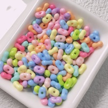 Colorful Acrylic Peanut Beads: DIY Kids Bracelets and Handmade Accessory Kit