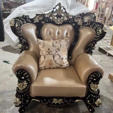 Customizable New European Classic Leather Sofa Set