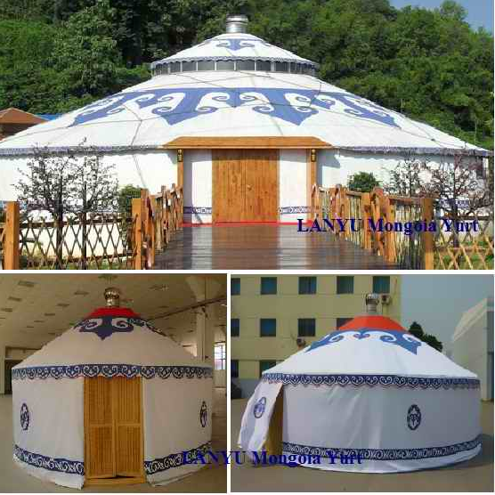 Outdoor Dome Party Luxury Mongolian Yurt Ger Tent